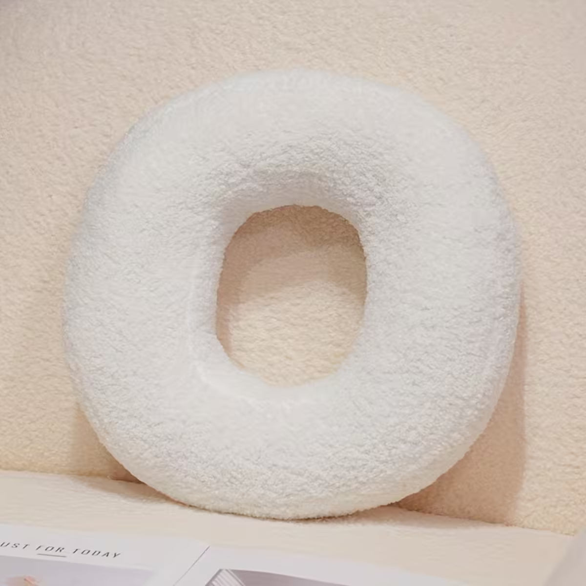 White Letter Decorative Pillow