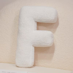 White Letter Decorative Pillow