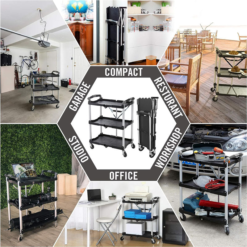 Foldable Utility Service Cart