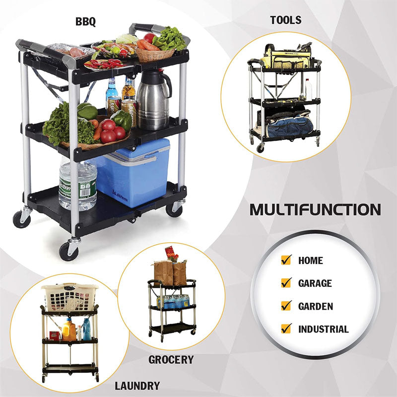 Foldable Utility Service Cart