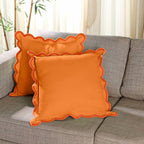 Wave Edge Cotton Cushion Cover