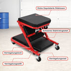 Montage-Rollbrett und Werkstatthocker