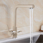Filtered Water Kitchen Faucet with Double Handle