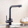 Filtered Water Kitchen Faucet with Double Handle