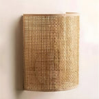 Moderne Rattan-Wandleuchte