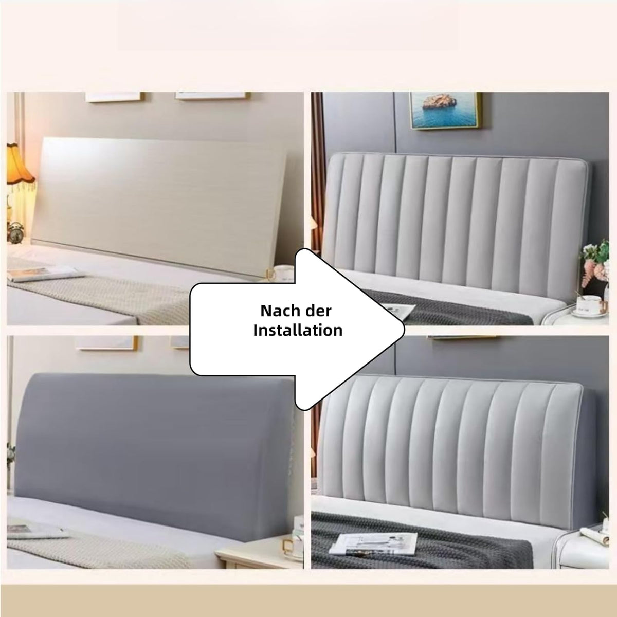 Velvety Soft Headboard Cover