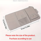 PU Leather Car Sun Visor Organizer