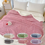 Soft Fleece Blanket with Butterfly Design