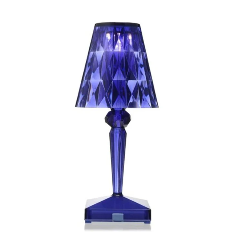 Schicke Tischlampe mit Kristalldesign