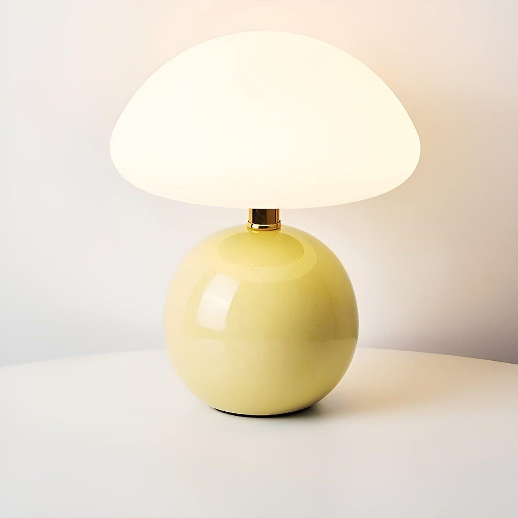 CreamyShine Lampe - Gemütliche Pilz-Nachttischlampe