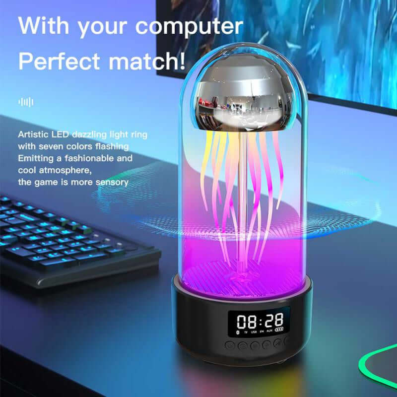 Kreative 3-in-1 Quallen-Lampe mit Bluetooth-Lautsprecher