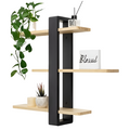 NordWood 3-Level Solid Pine Wall Shelf