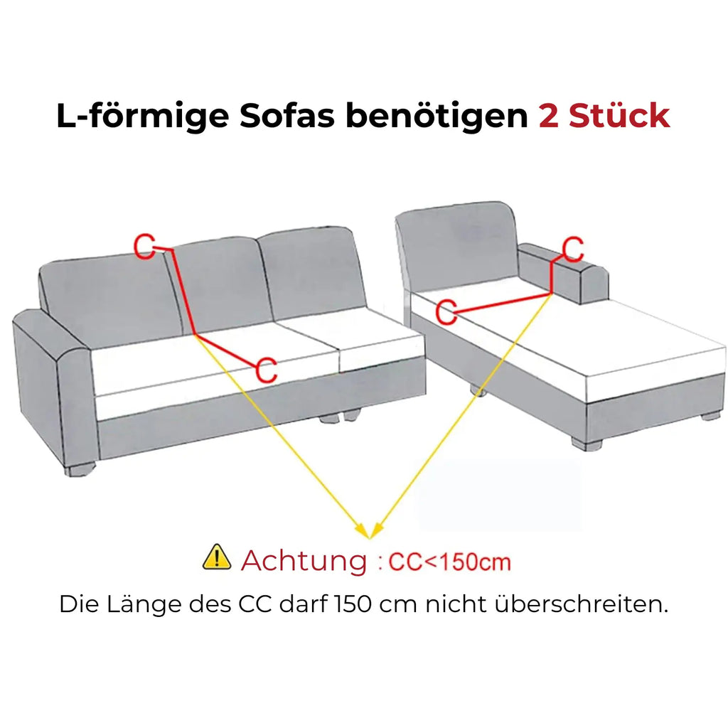 SofaGuard™ | Elastischer Samt-Sofabezug