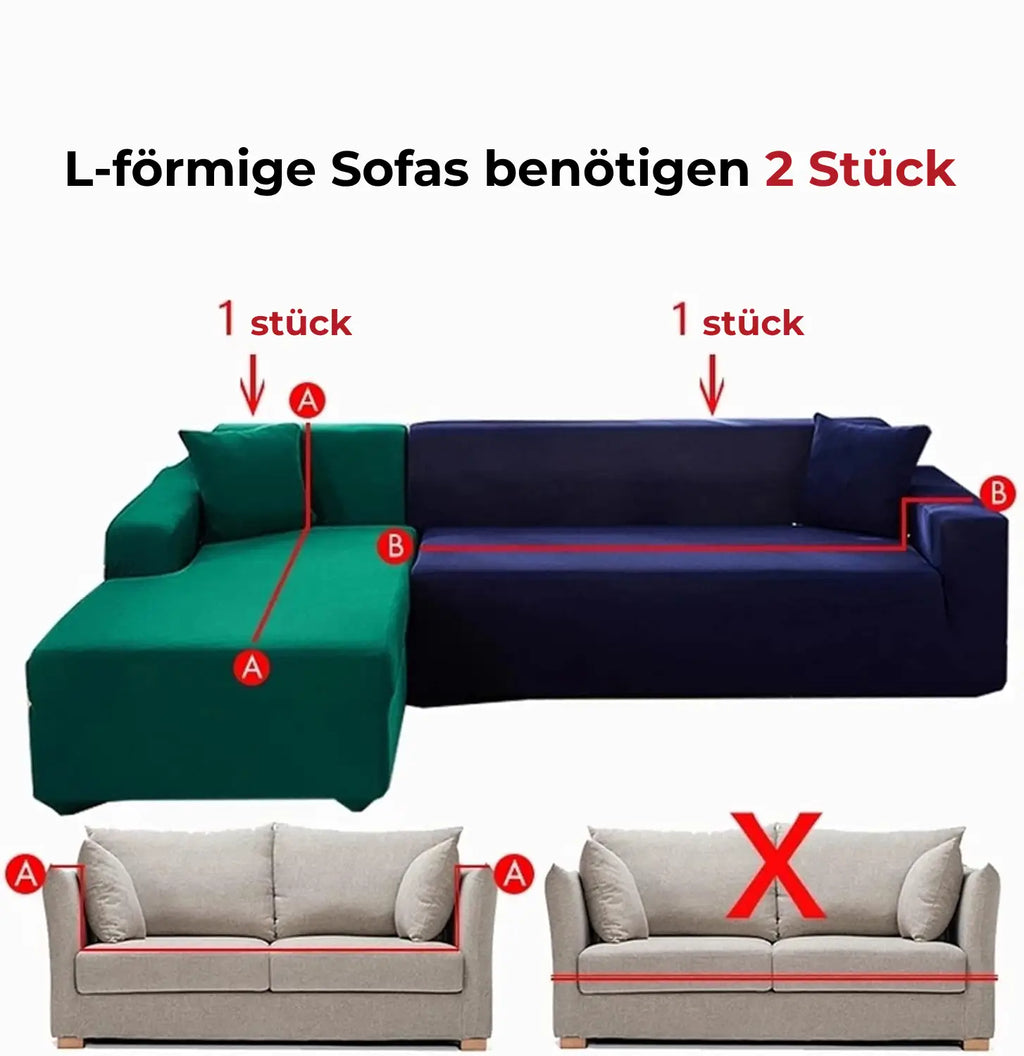 SofaGuard™ | Elastischer Samt-Sofabezug