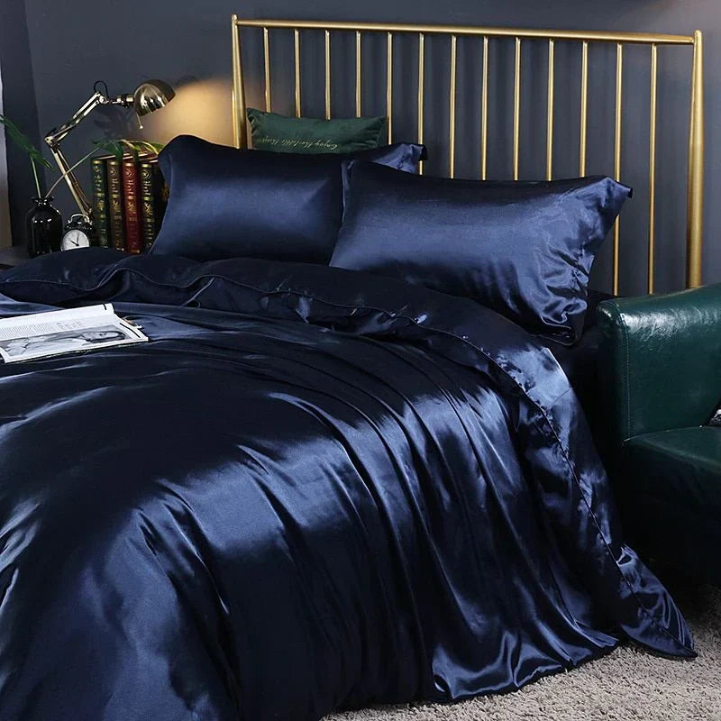Elegant Satin Silk Bedding Set