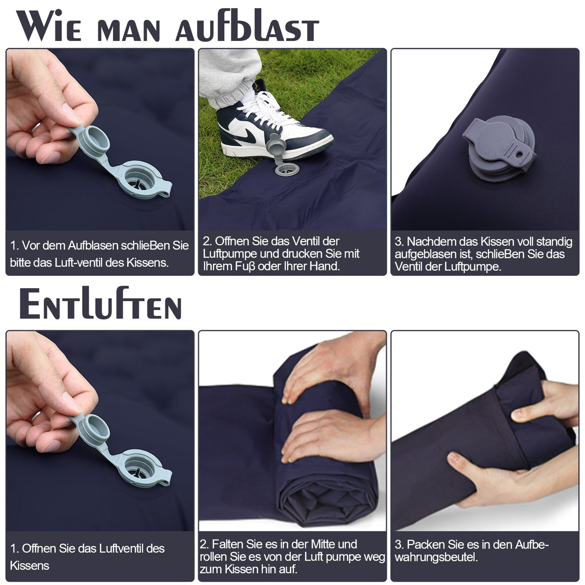 Sleeping Mat Camping Mat with Foot Pump