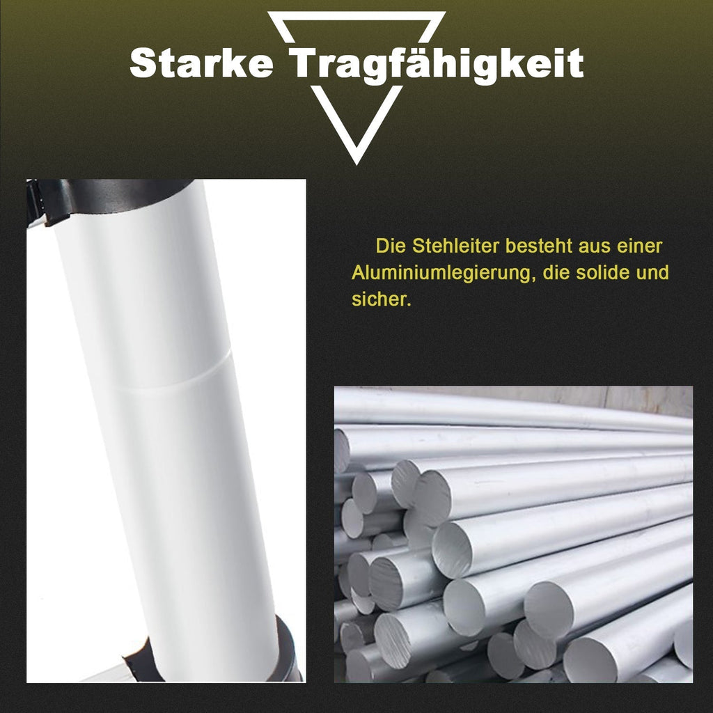 Teleskopleiter aus Aluminium bis 150kg