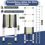 Teleskopleiter aus Aluminium bis 150kg