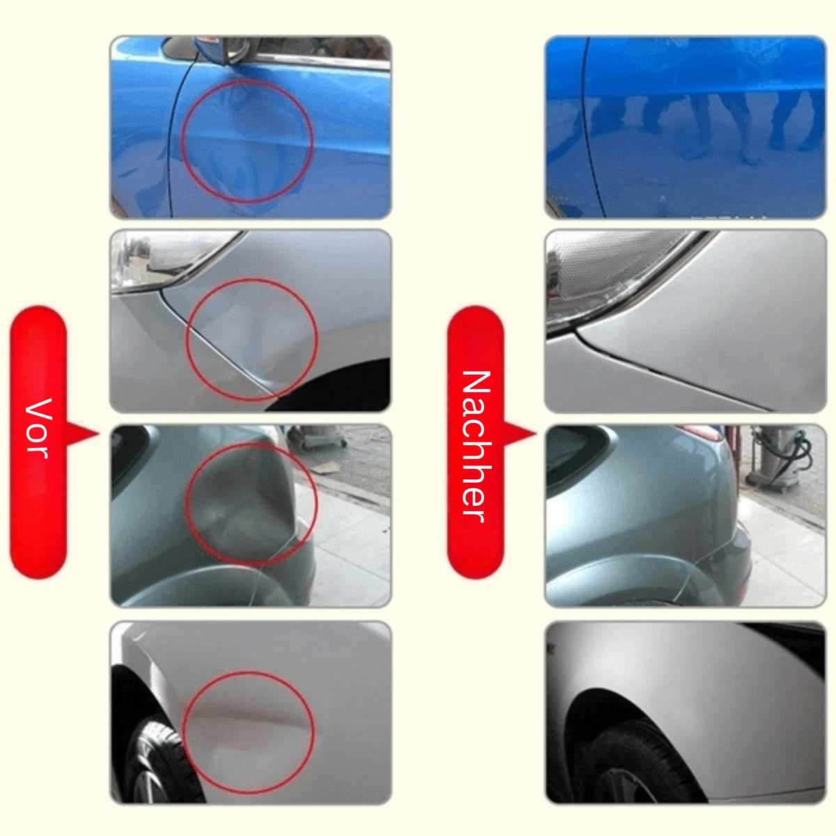 DeukFix Reparaturset – Entfernung von Autodellen ohne Lackschäden