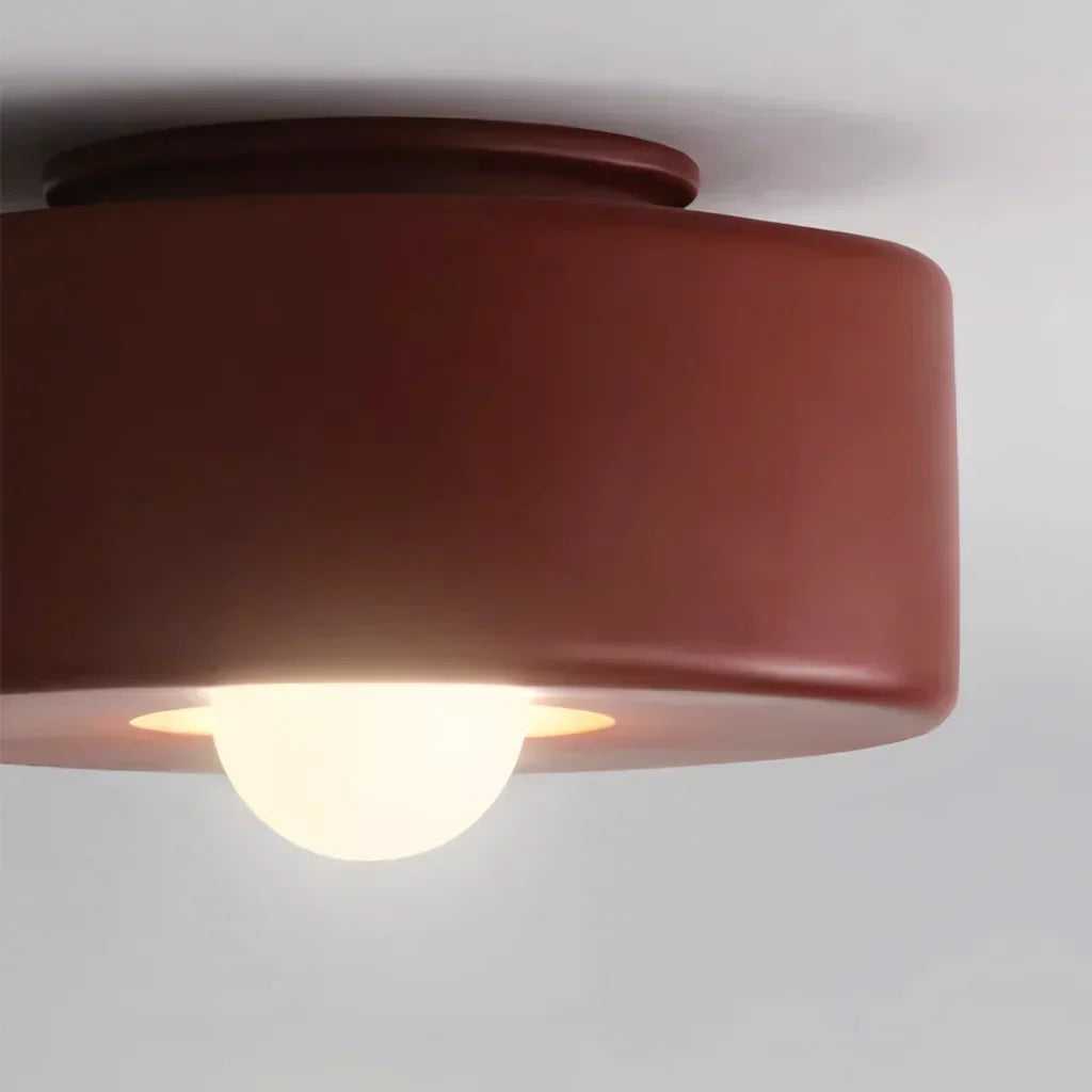 Minimalistische LED-Deckenleuchte aus Kunstharz, 11,8 Zoll