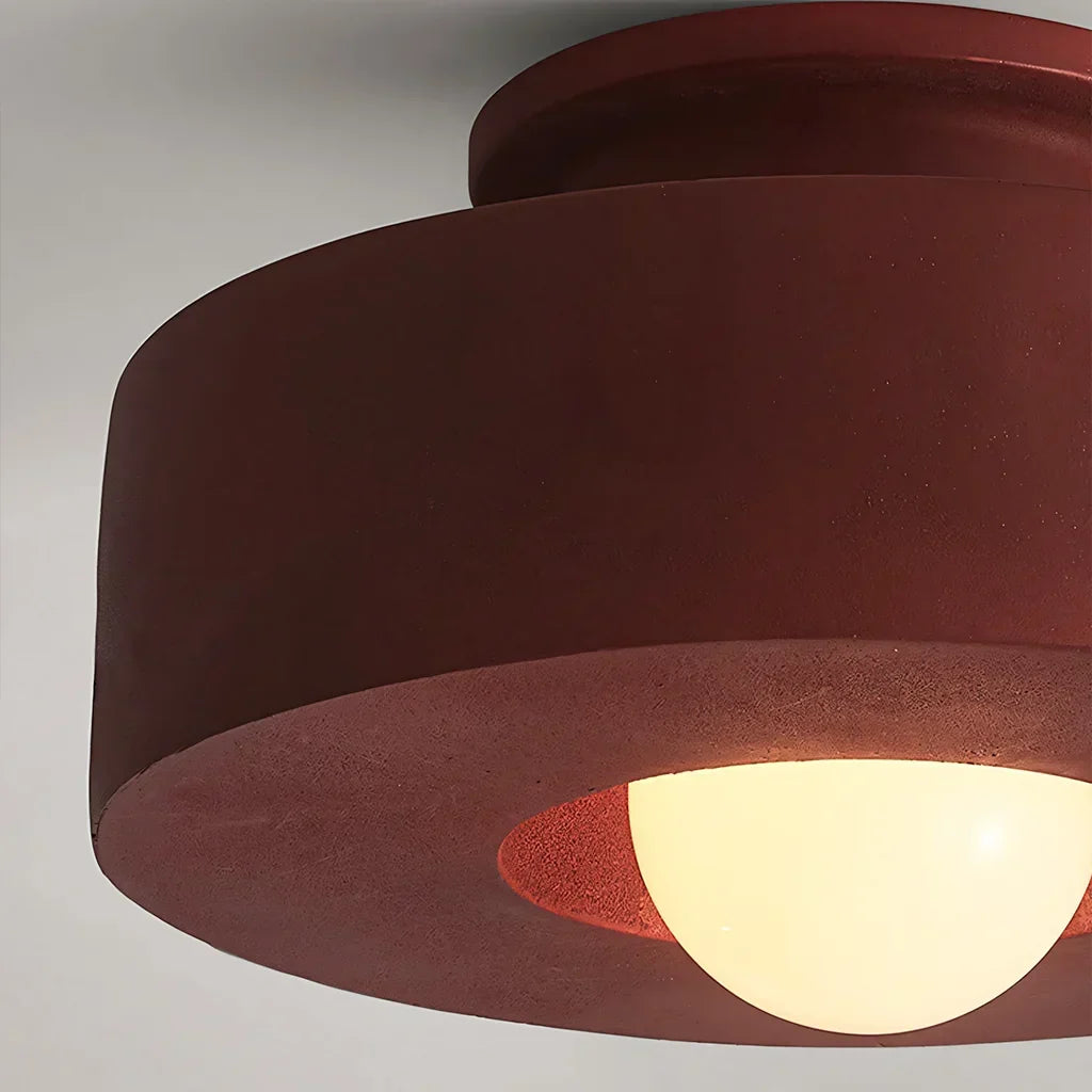 Minimalistische LED-Deckenleuchte aus Kunstharz, 11,8 Zoll