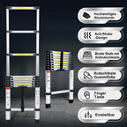 Teleskopleiter aus Aluminium bis 150kg