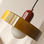 Bunte Pendelleuchte im Bauhaus-Stil - StiloGlas