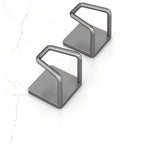 Stainless Steel Under-Cabinet Hooks