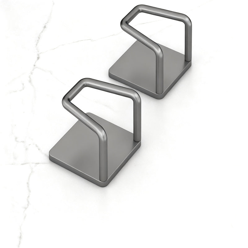 Stainless Steel Under-Cabinet Hooks