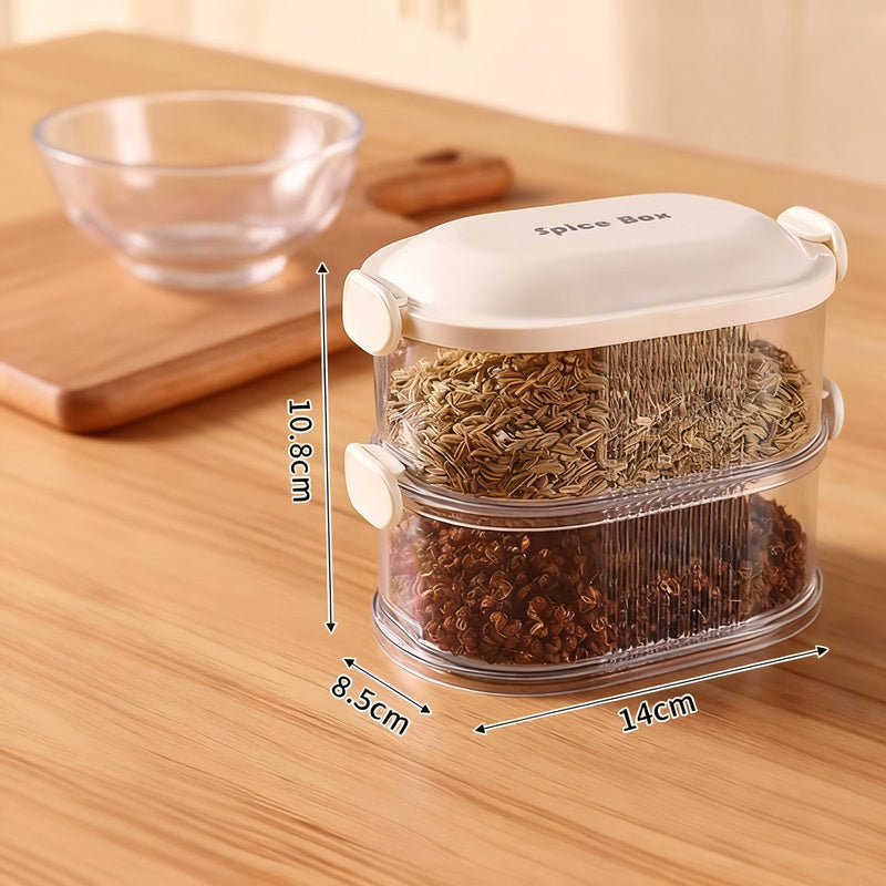 Stackable Spice Box with Closure