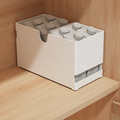 Wall-mounted storage box with compartments