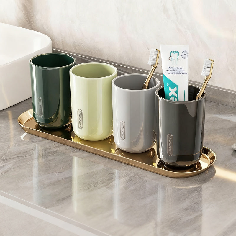Portable Plastic Toothbrush Cup