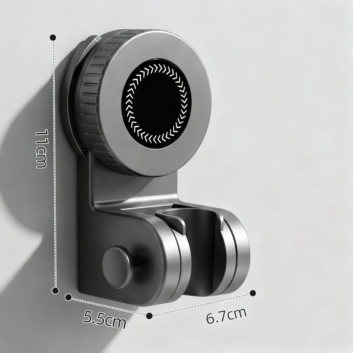 Duschkopfhalter mit Saugnapf, 360° drehbar