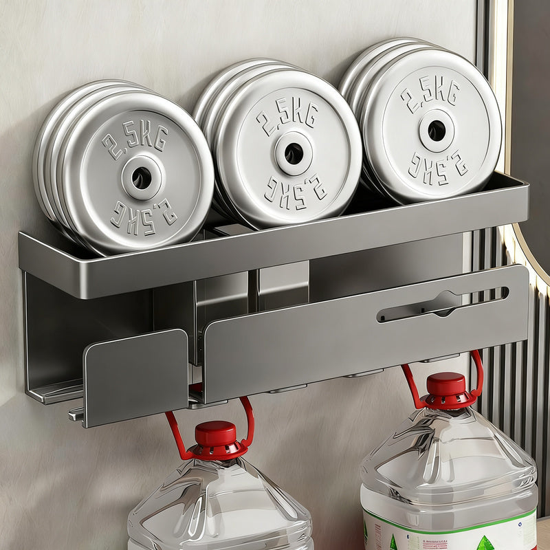 Badezimmerregal aus Aluminium, 4-in-1, für 2–4 Personen