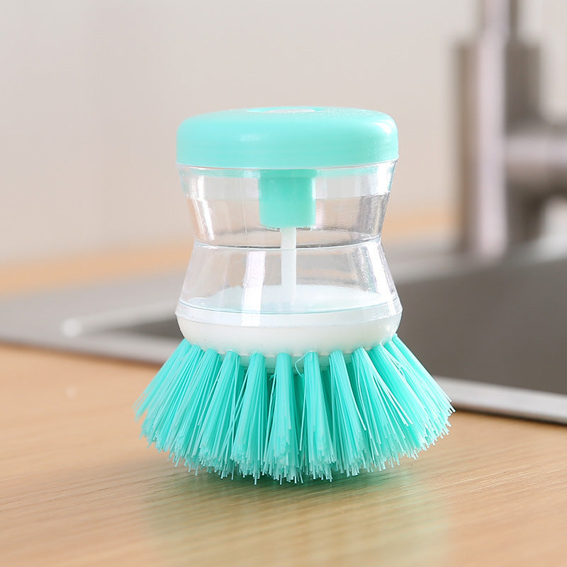 Dish brush with soap dispenser