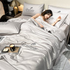 4-Piece Lightweight Cooling Summer Bedding Set