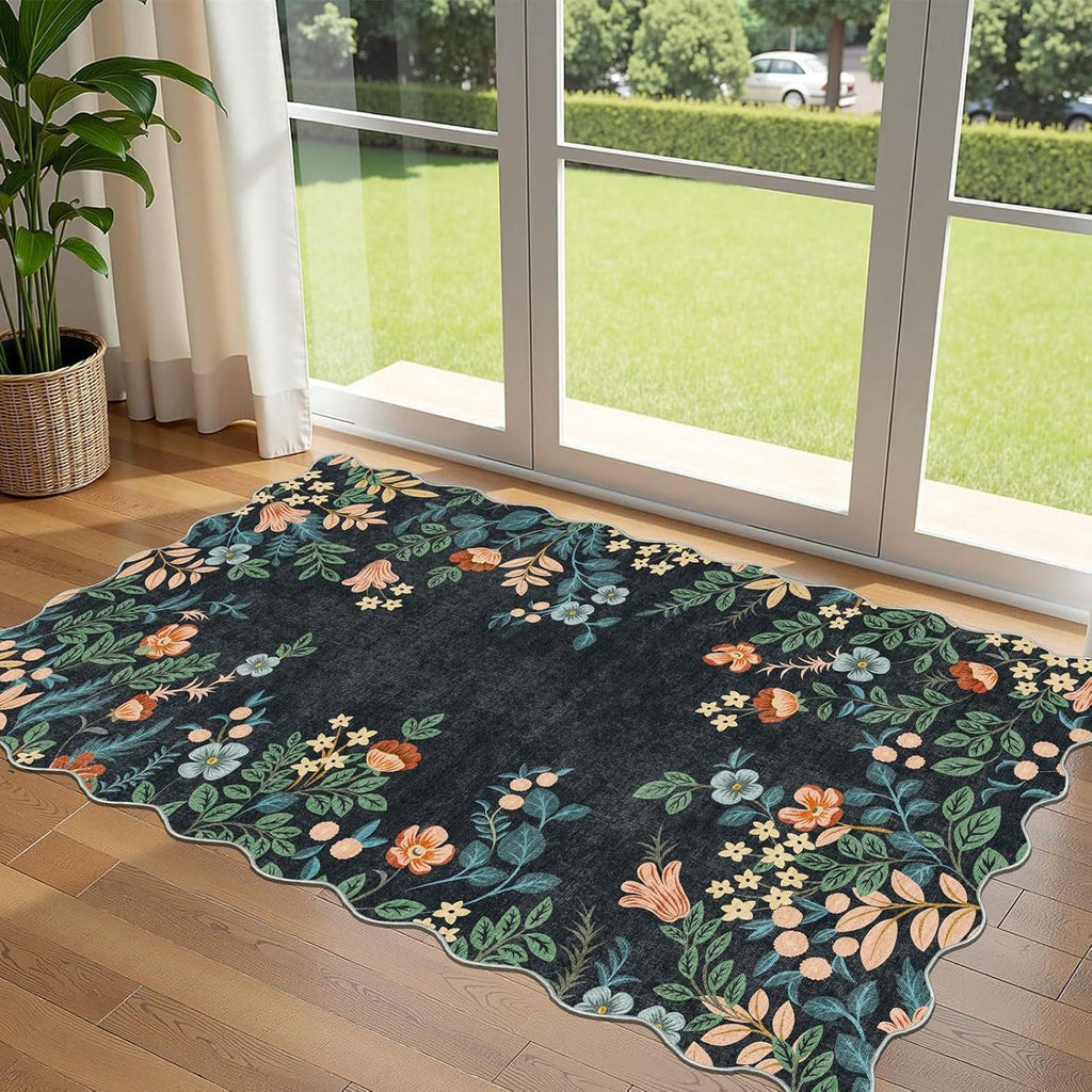 Floral Pattern Entrance Mat