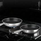 Stainless Steel Frying Pan with Glass Lid