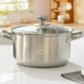 Stainless steel cooking pot 20 cm, 1.1–2 L, model HD190912