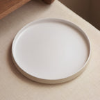 25-Piece Porcelain Dinnerware Set with Gold Rim