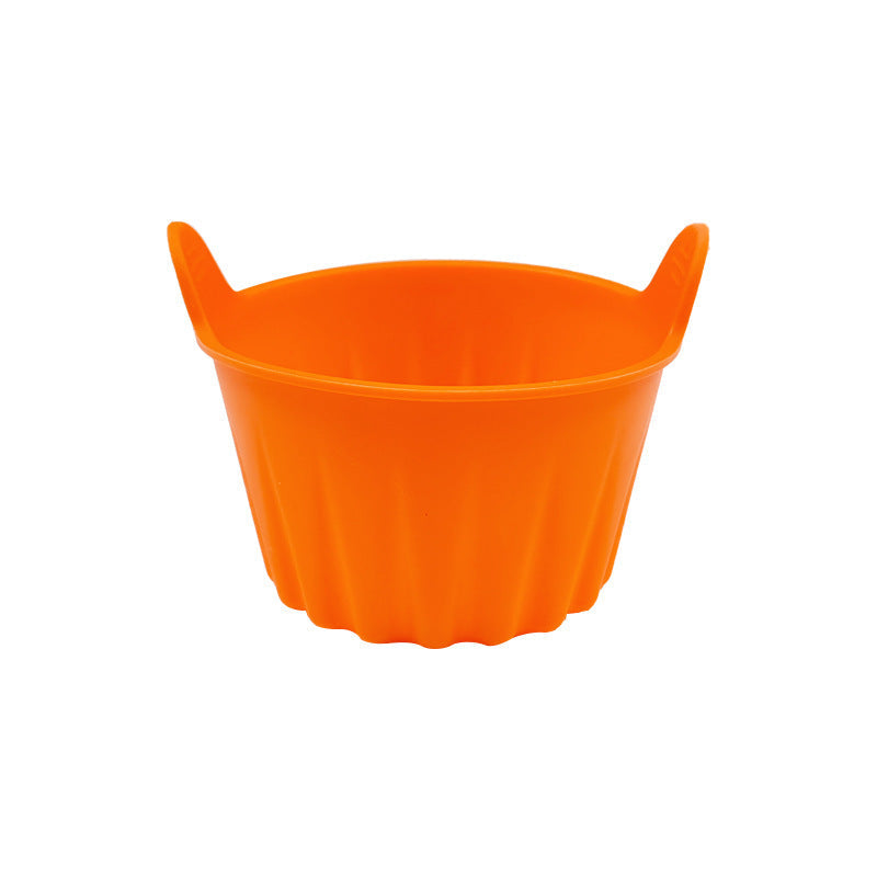 Round silicone egg cups, 9×9×7 cm