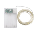 LED-Lichterkette, 10 m, 100 Lichter, USB/Batterie