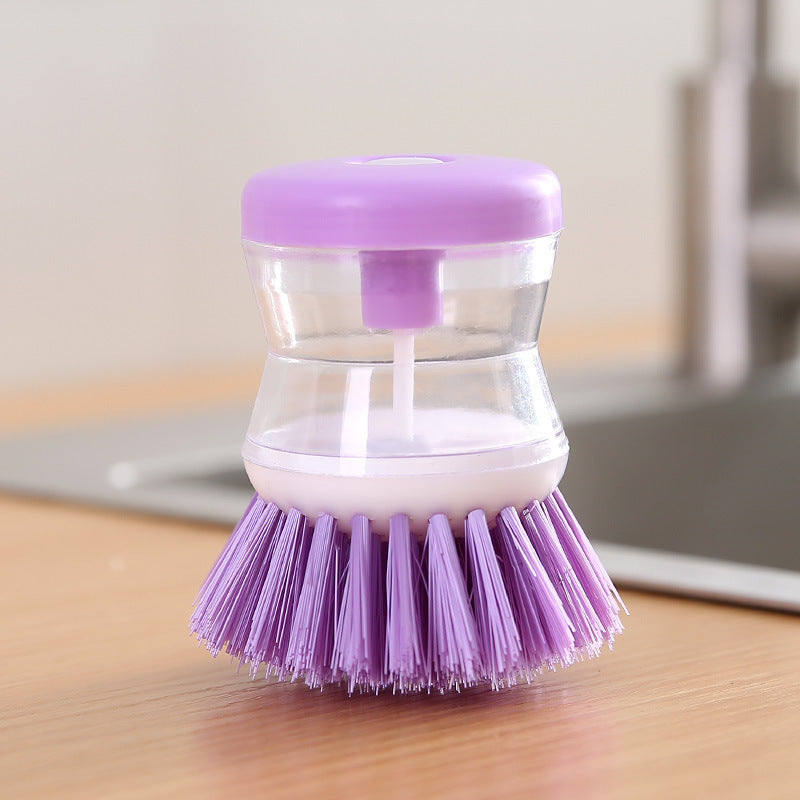 Dish brush with soap dispenser