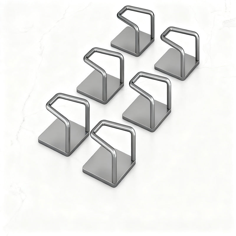 Stainless Steel Under-Cabinet Hooks
