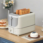 Toaster with Heating, Toasting, and Defrosting Functions