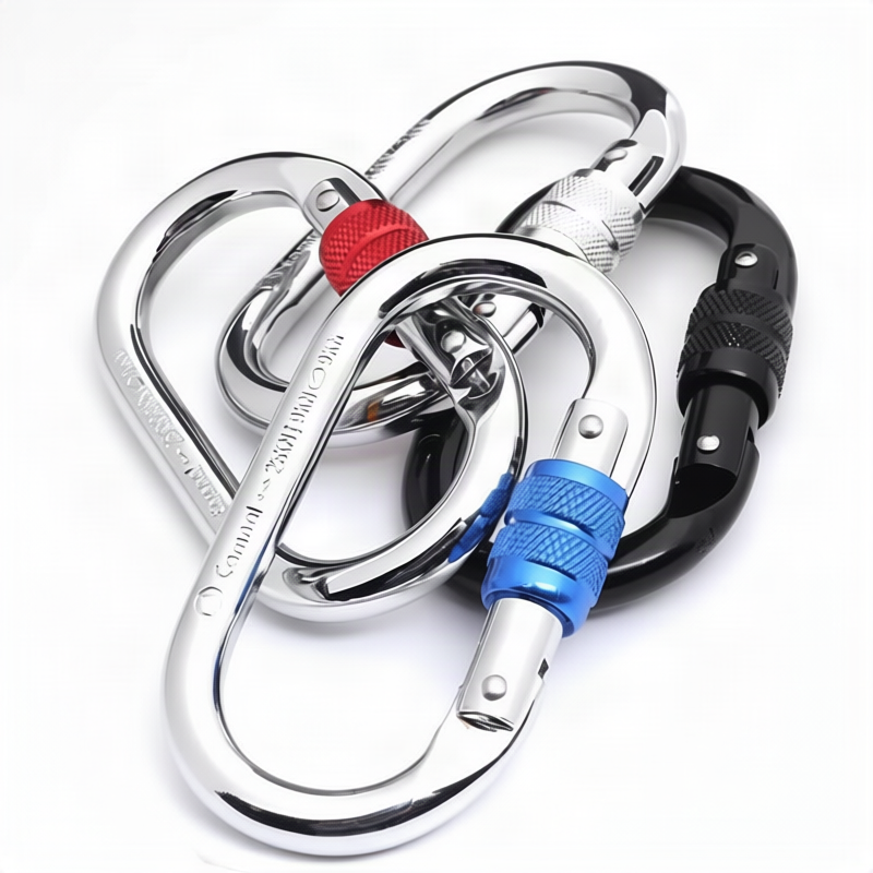Stahlkarabiner zum Klettern, 25 KN