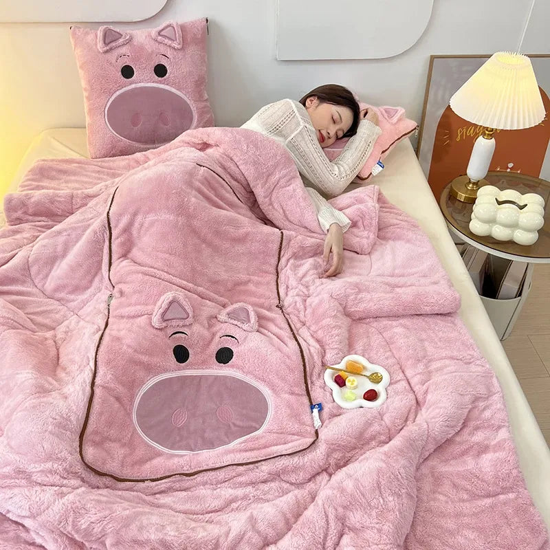 Luxury Blanket and Cushion Set