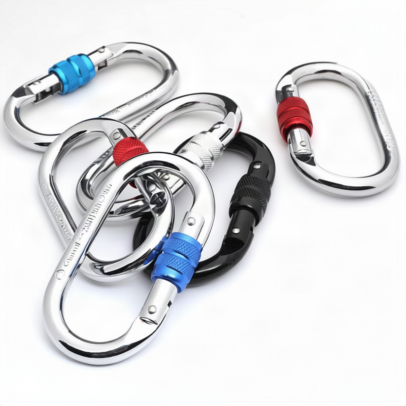 Stahlkarabiner zum Klettern, 25 KN