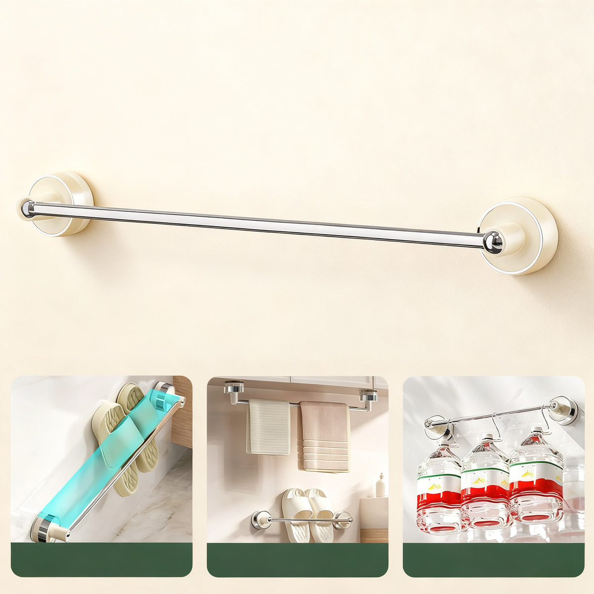 Expandable Suction Cup Shoe Rack for Bathroom