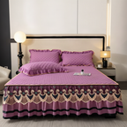 Ruffled Cotton Bed Skirt for 1.8 m Bed